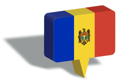 モルドバ共和国の国旗-マップピン