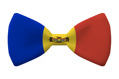 モルドバ共和国の国旗-蝶タイ
