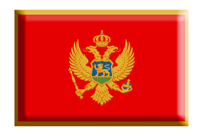 モンテネグロの国旗-板チョコ