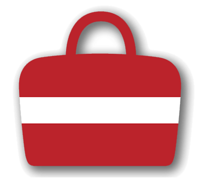 ラトビア共和国の国旗-バッグ