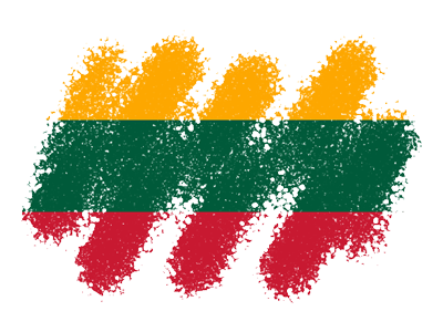 リトアニア共和国の国旗-クレヨン1