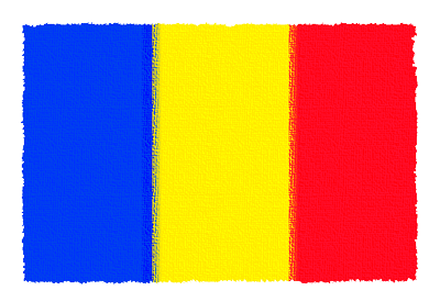 ルーマニアの国旗-パステル