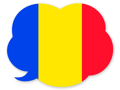 ルーマニアの国旗-吹き出し