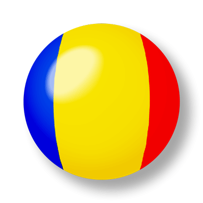 ルーマニアの国旗-ビー玉