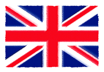 イギリスの国旗-パステル