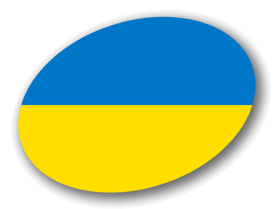 ウクライナの国旗-楕円