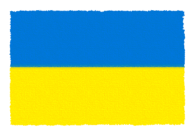 ウクライナの国旗-パステル