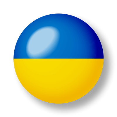 ウクライナの国旗-ビー玉