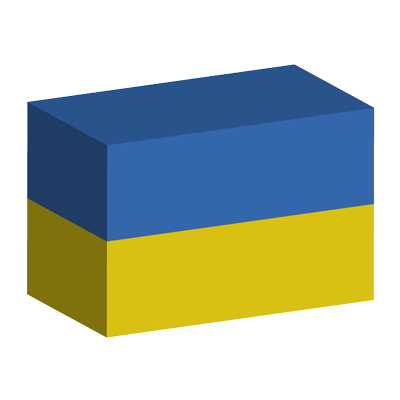ウクライナの国旗-積み木