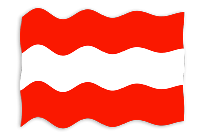 オーストリア共和国の国旗-波