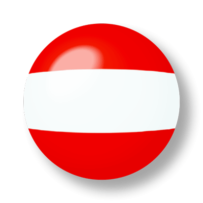 オーストリア共和国の国旗-ビー玉