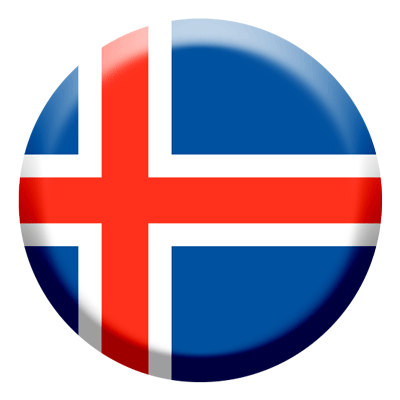 アイスランドの国旗-コイン