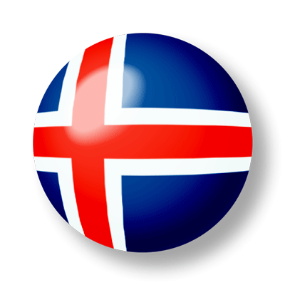 アイスランドの国旗-ビー玉