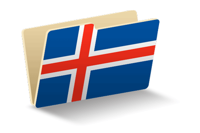 アイスランドの国旗-フォルダ