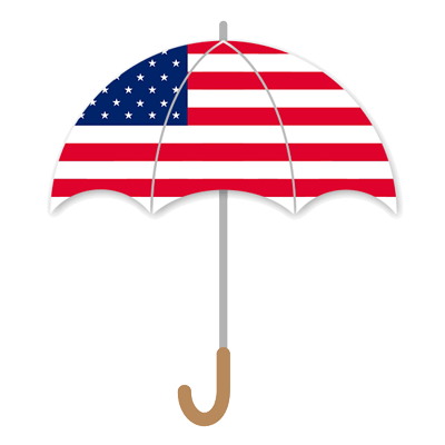 アメリカ合衆国の国旗-傘