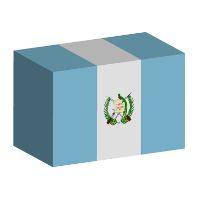グアテマラ共和国の国旗-積み木
