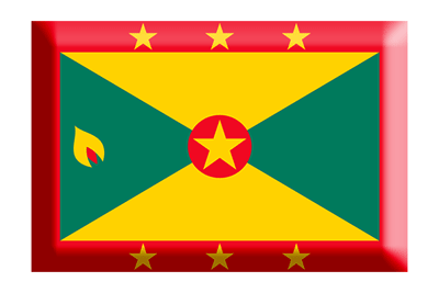 グレナダの国旗-板チョコ