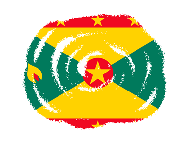 グレナダの国旗-クラヨン2