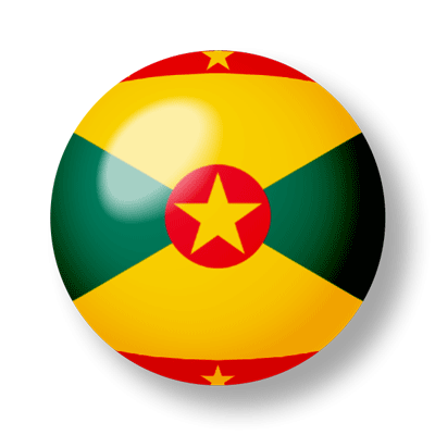 グレナダの国旗-ビー玉