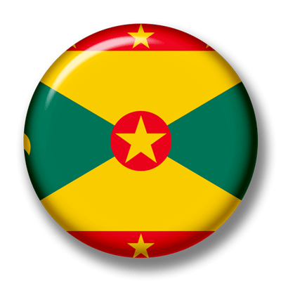 グレナダの国旗-缶バッジ