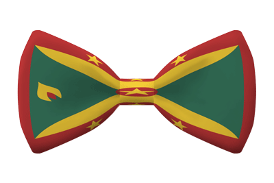 グレナダの国旗-蝶タイ