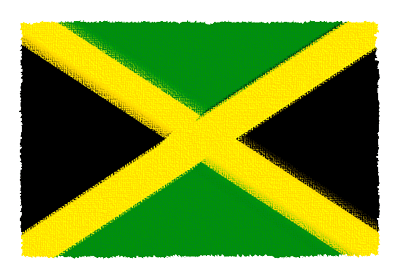 ジャマイカの国旗-パステル