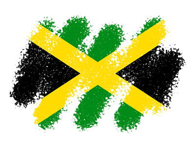 ジャマイカの国旗-クレヨン1