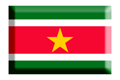 スリナム共和国の国旗-板チョコ