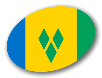 セントビンセント・グレナディーン諸島の国旗-楕円