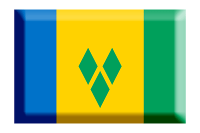 セントビンセント・グレナディーン諸島の国旗-板チョコ
