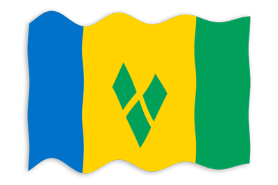 セントビンセント・グレナディーン諸島の国旗-波