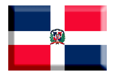 ドミニカ共和国の国旗-板チョコ