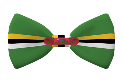 ドミニカ国の国旗-蝶タイ