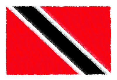 トリニダード・トバゴ共和国の国旗-パステル