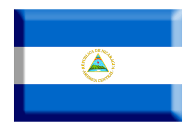 ニカラグア共和国の国旗-板チョコ