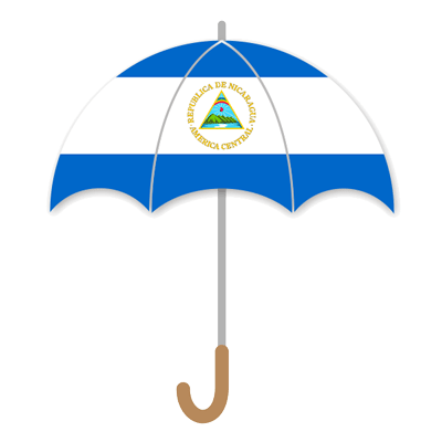 ニカラグア共和国の国旗-傘