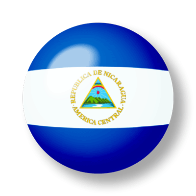 ニカラグア共和国の国旗-ビー玉