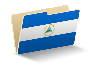ニカラグア共和国の国旗-フォルダ