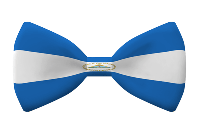 ニカラグア共和国の国旗-蝶タイ