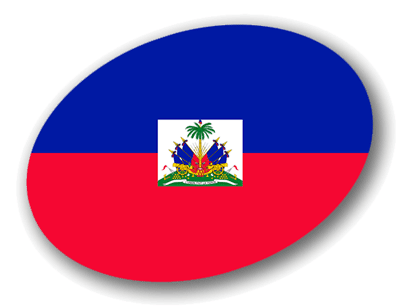 ハイチ共和国の国旗-楕円