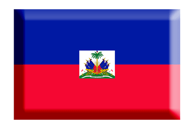 ハイチ共和国の国旗-板チョコ
