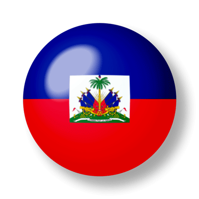 ハイチ共和国の国旗-ビー玉