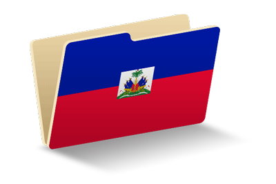 ハイチ共和国の国旗-フォルダ