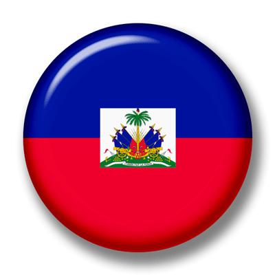 ハイチ共和国の国旗-缶バッジ