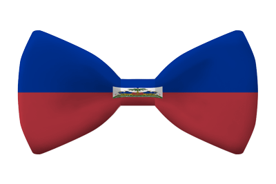 ハイチ共和国の国旗-蝶タイ