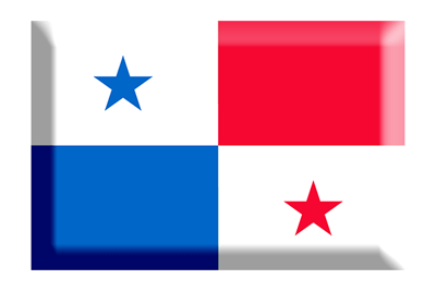 パナマ共和国の国旗-板チョコ