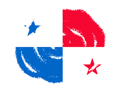 パナマ共和国の国旗-クラヨン2