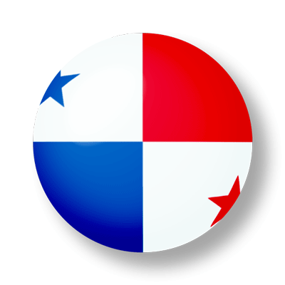 パナマ共和国の国旗-ビー玉