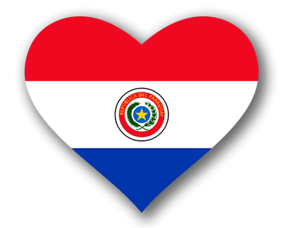 パラグアイ共和国の国旗-ハート