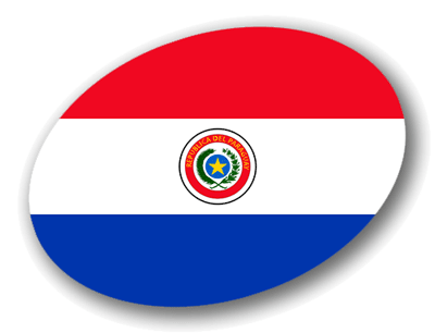パラグアイ共和国の国旗-楕円